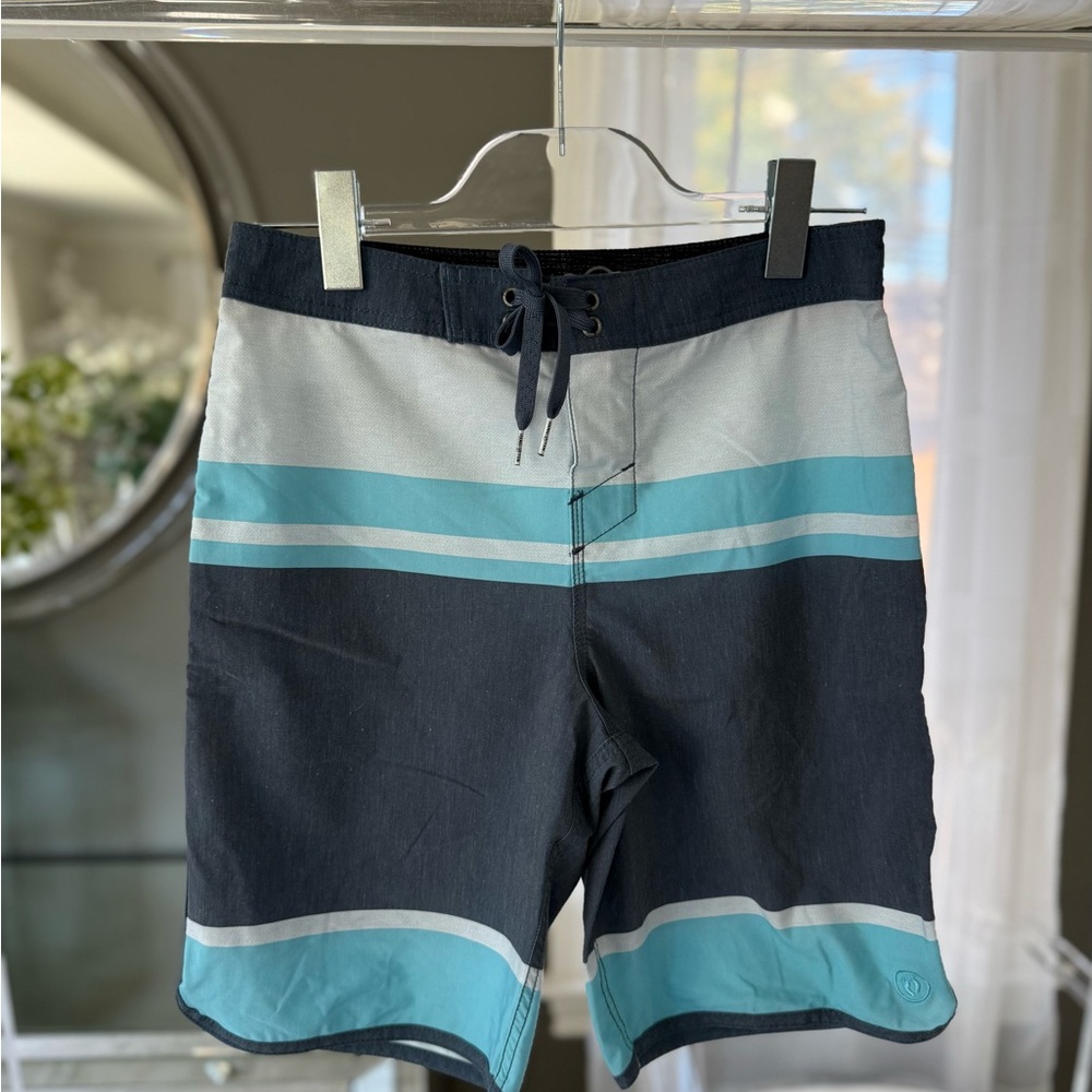 Hang Ten Kids Youth Blue and Gray Board Shorts